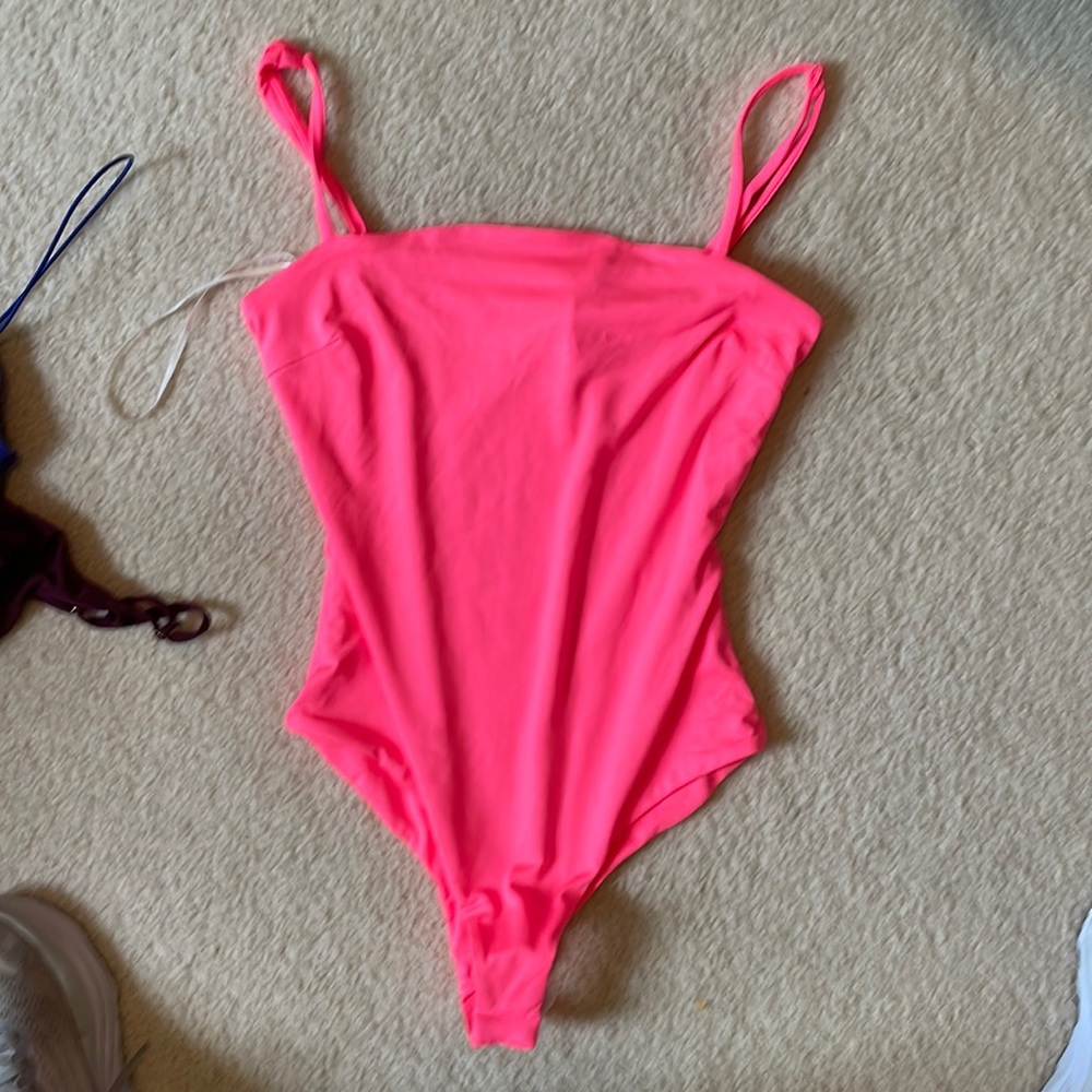 Princess Polly hot pink body suit